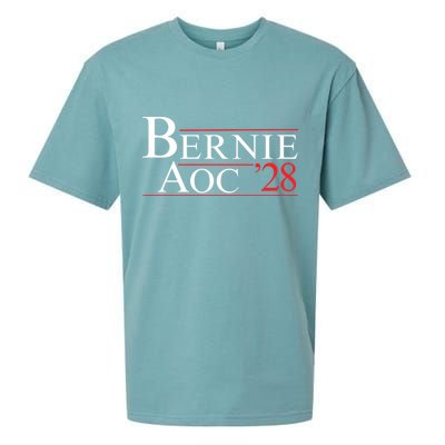 Bernie AOC 2028 Bernie Sanders Alexandria Cortez For President Democrat Party Sueded Cloud Jersey T-Shirt