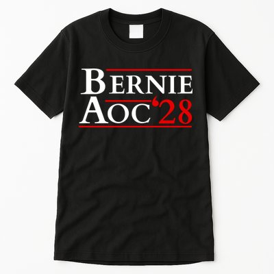 Bernie AOC 2028 Bernie Sanders Alexandria Cortez President  Tall T-Shirt
