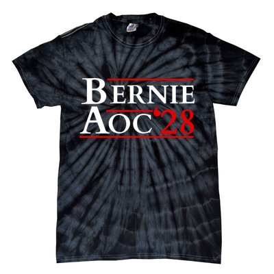Bernie AOC 2028 Bernie Sanders Alexandria Cortez President  Tie-Dye T-Shirt