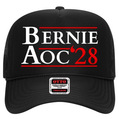 Bernie AOC 2028 Bernie Sanders Alexandria Cortez President  Trucker Hat