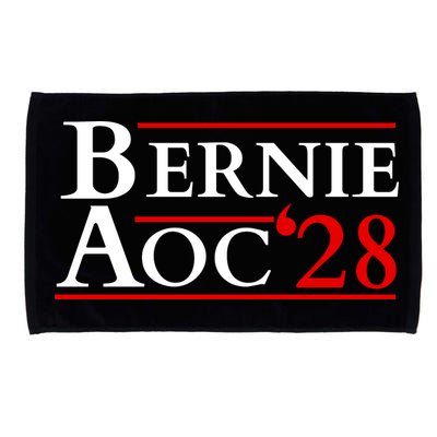 Bernie AOC 2028 Bernie Sanders Alexandria Cortez President  Microfiber Hand Towel
