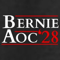 Bernie AOC 2028 Bernie Sanders Alexandria Cortez President  Microfiber Hand Towel