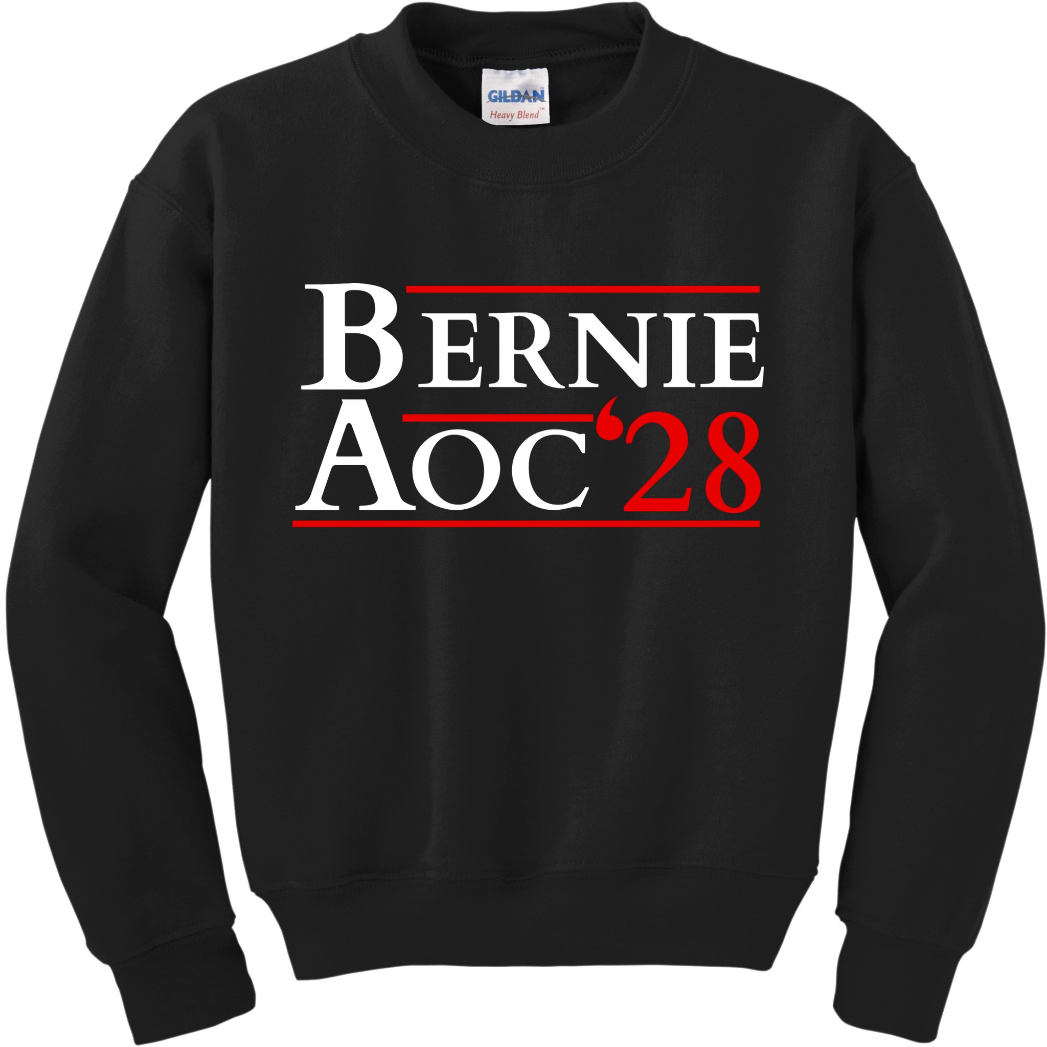 Bernie AOC 2028 Bernie Sanders Alexandria Cortez President  Kids Sweatshirt