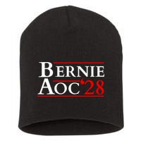 Bernie AOC 2028 Bernie Sanders Alexandria Cortez President  Short Acrylic Beanie