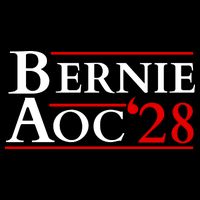 Bernie AOC 2028 Bernie Sanders Alexandria Cortez President  Short Acrylic Beanie