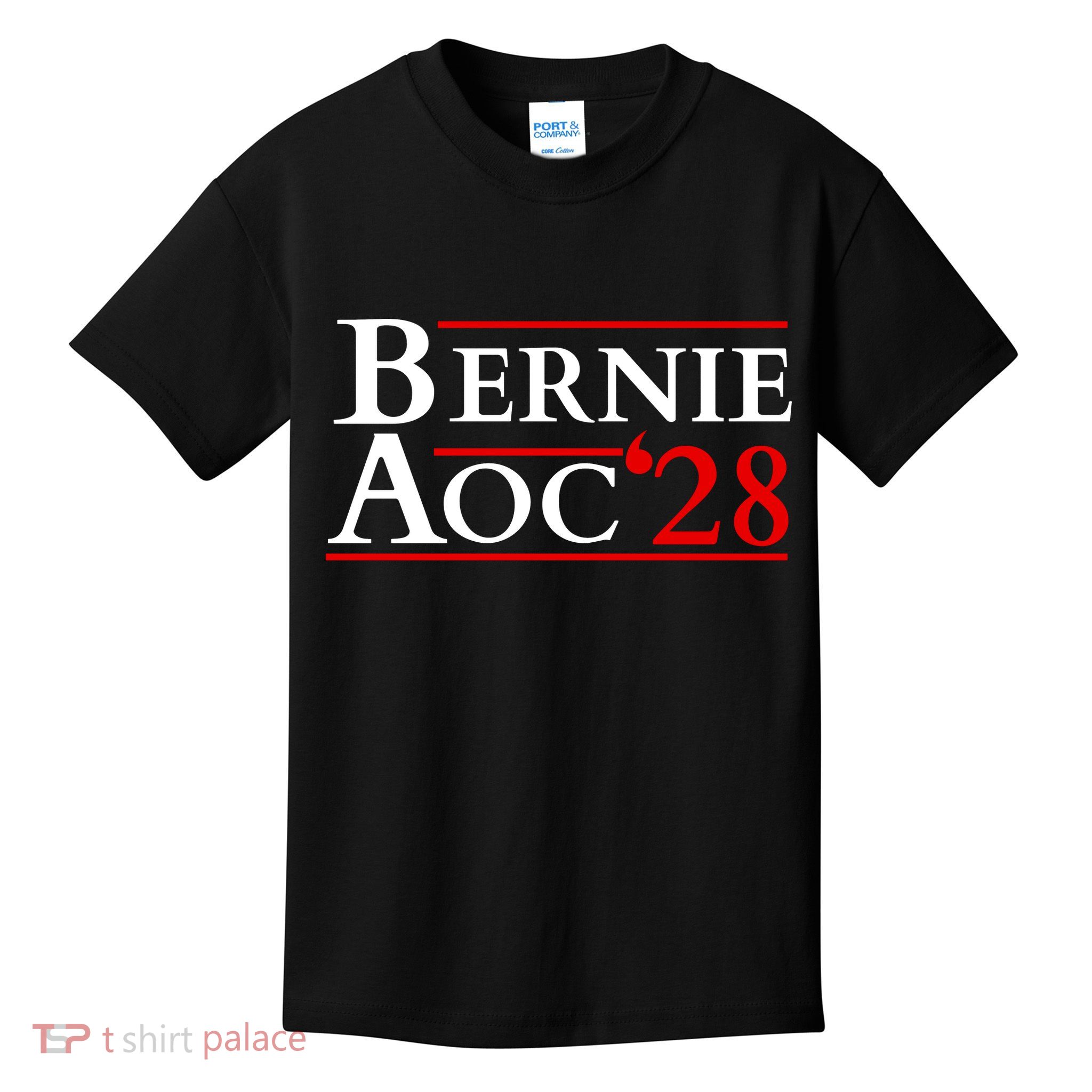 Bernie AOC 2028 Bernie Sanders Alexandria Cortez President  Kids T-Shirt