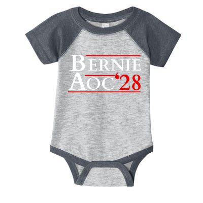 Bernie AOC 2028 Bernie Sanders Alexandria Cortez President  Infant Baby Jersey Bodysuit