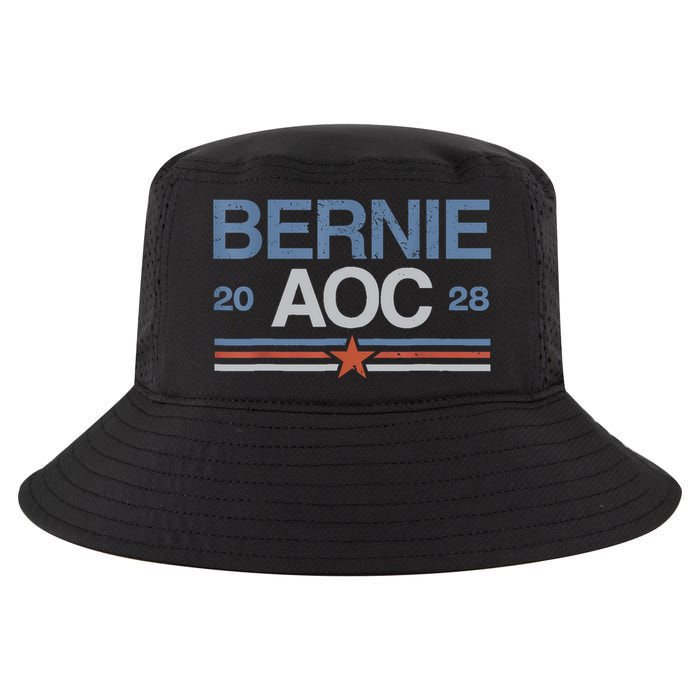 Bernie AOC 2028 For Progressives & Liberals Cool Comfort Performance Bucket Hat