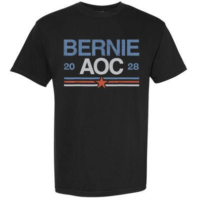 Bernie AOC 2028 For Progressives & Liberals Garment-Dyed Heavyweight T-Shirt
