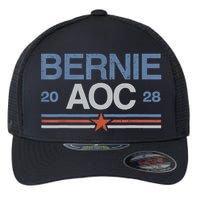 Bernie AOC 2028 For Progressives & Liberals Flexfit Unipanel Trucker Cap
