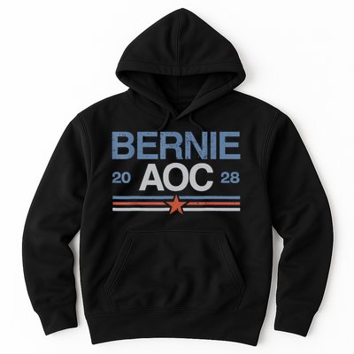 Bernie AOC 2028 For Progressives & Liberals Hoodie