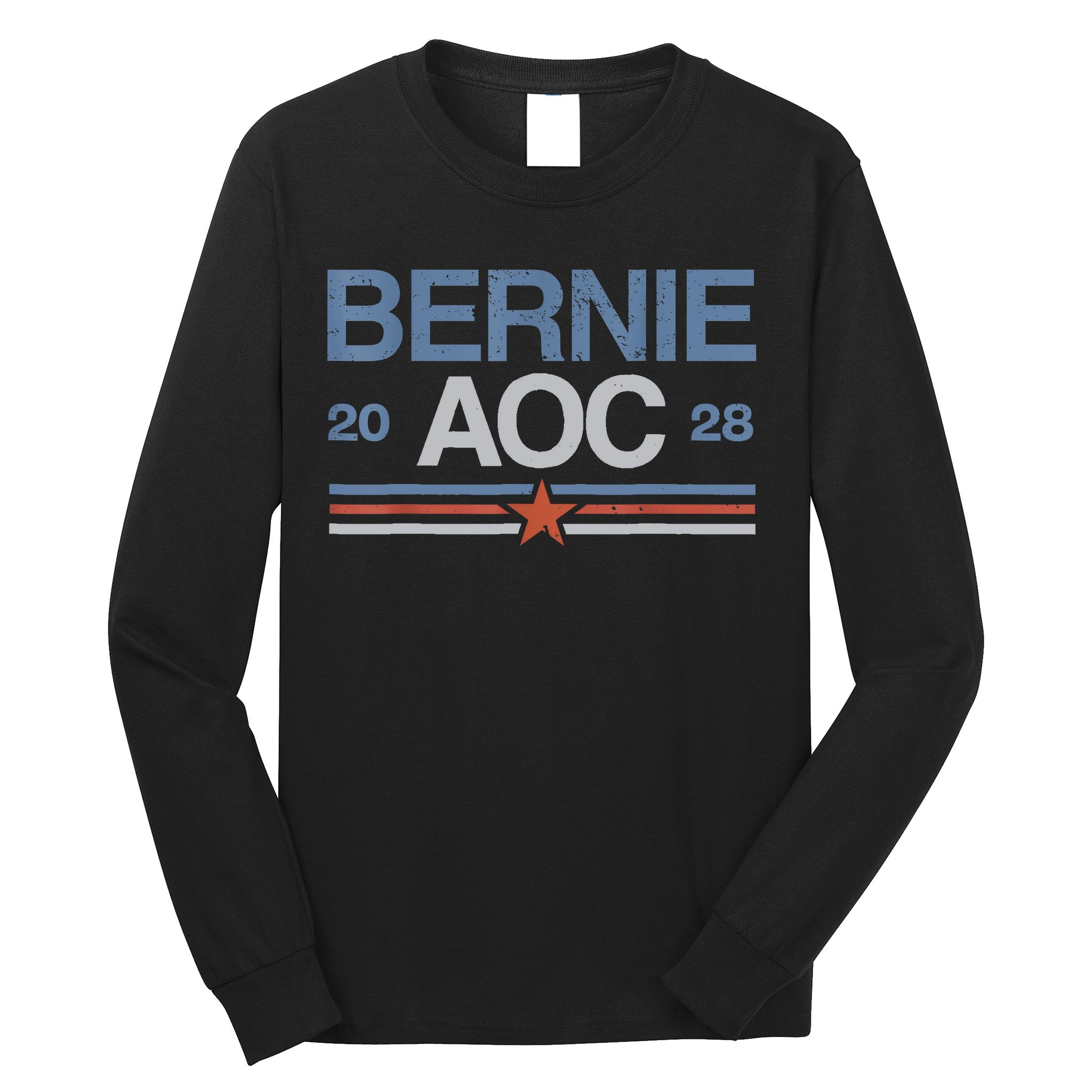 Bernie AOC 2028 For Progressives & Liberals Long Sleeve Shirt