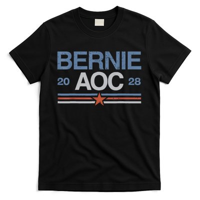 Bernie AOC 2028 For Progressives & Liberals T-Shirt