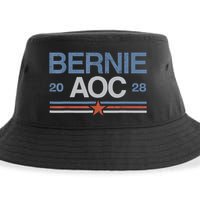 Bernie AOC 2028 For Progressives & Liberals Sustainable Bucket Hat