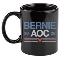 Bernie AOC 2028 For Progressives & Liberals 11oz C Handle Ceramic Mug