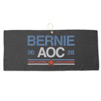 Bernie AOC 2028 For Progressives & Liberals Large Microfiber Waffle Golf Towel