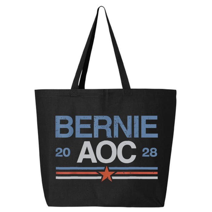 Bernie AOC 2028 For Progressives & Liberals 25L Jumbo Tote