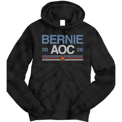 Bernie AOC 2028 For Progressives & Liberals Tie Dye Hoodie