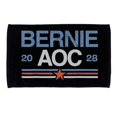 Bernie AOC 2028 For Progressives & Liberals Microfiber Hand Towel