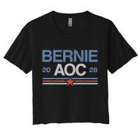 Bernie AOC 2028 For Progressives & Liberals Crop Top