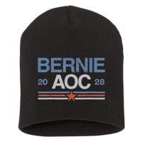 Bernie AOC 2028 For Progressives & Liberals Short Acrylic Beanie