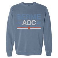 Bernie AOC 2028 For Progressives & Liberals Garment-Dyed Sweatshirt