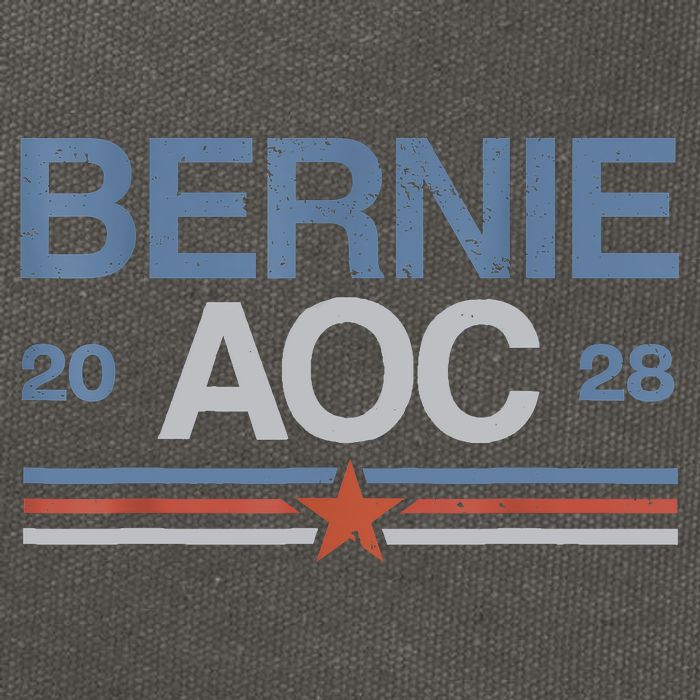 Bernie AOC 2028 For Progressives & Liberals Cotton Canvas Backpack