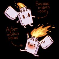 Before And After Indian Food Funny Backpack