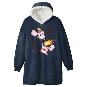 Before And After Indian Food Funny Hooded Wearable Blanket