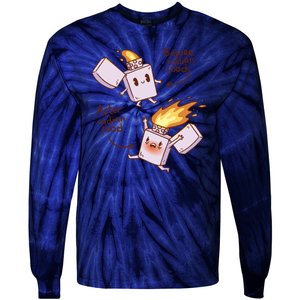 Before And After Indian Food Funny Tie-Dye Long Sleeve Shirt