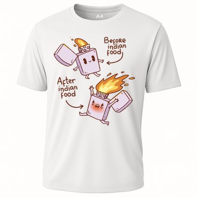 Before And After Indian Food Funny Performance Shirt