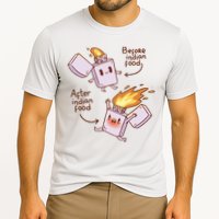 Before And After Indian Food Funny Cooling Performance Crew T-Shirt