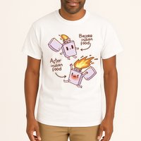 Before And After Indian Food Funny Tall T-Shirt