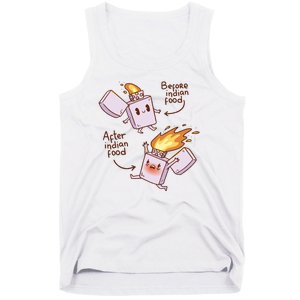 Before And After Indian Food Funny Tank Top