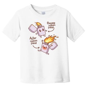 Before And After Indian Food Funny Toddler T-Shirt