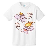Before And After Indian Food Funny Kids T-Shirt