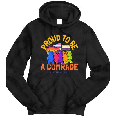 Being An Ally And Allyship LGBT Tie Dye Hoodie