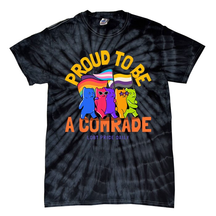 Being An Ally And Allyship LGBT Tie-Dye T-Shirt