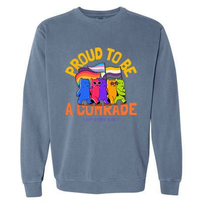 Being An Ally And Allyship LGBT Garment-Dyed Sweatshirt