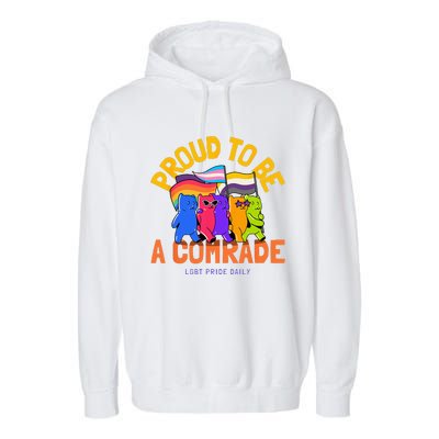 Being An Ally And Allyship LGBT Garment-Dyed Fleece Hoodie