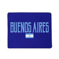 Buenos Aires Argentina Flag Vintage Light Blue Text Gift Mousepad