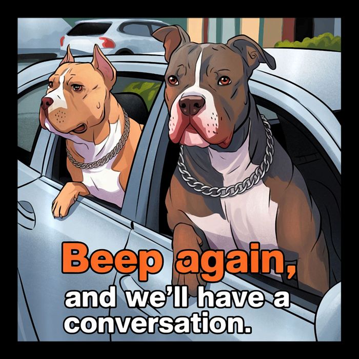 Beep Again And WeLl Have A Conversation Funny Pit Bull Impact Tech Backpack