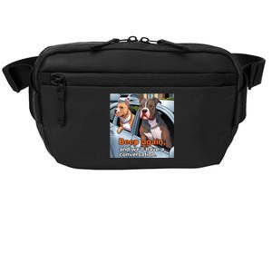 Beep Again And WeLl Have A Conversation Funny Pit Bull Crossbody Pack