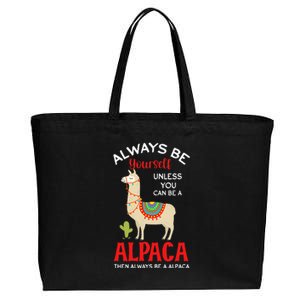 Be A Alpaca - Alpacas Llama Lama  Cotton Canvas Jumbo Tote