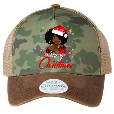 Black African American Melanin Christmas Santa Hat Xmas Cute Gift Legacy Tie Dye Trucker Hat