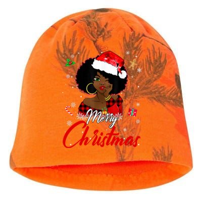 Black African American Melanin Christmas Santa Hat Xmas Cute Gift Kati - Camo Knit Beanie