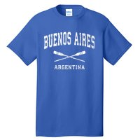 Buenos Aires Argentina Vintage Nautical Paddles Sports Oars Gift Tall T-Shirt