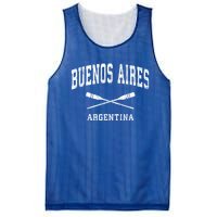 Buenos Aires Argentina Vintage Nautical Paddles Sports Oars Gift Mesh Reversible Basketball Jersey Tank