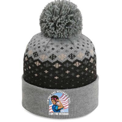 Black African American Veteran VeteranS Day Quote Gift The Baniff Cuffed Pom Beanie