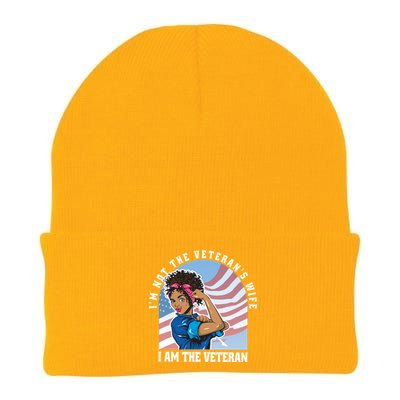 Black African American Veteran VeteranS Day Quote Gift Knit Cap Winter Beanie